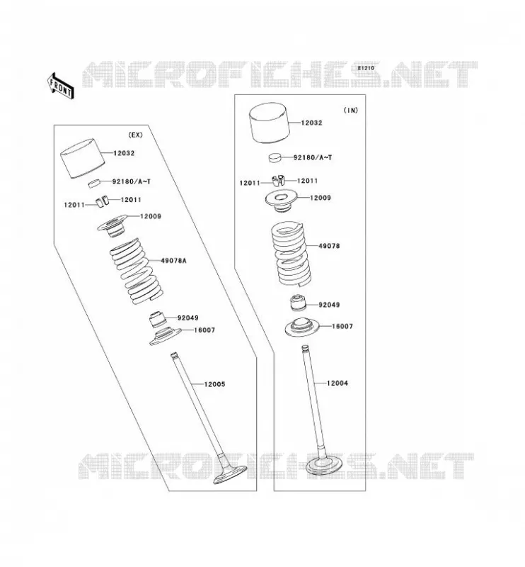 SOUPAPE Kawasaki MOTOS 636 2005 NINJA ZX-6R  ZX636-C1
