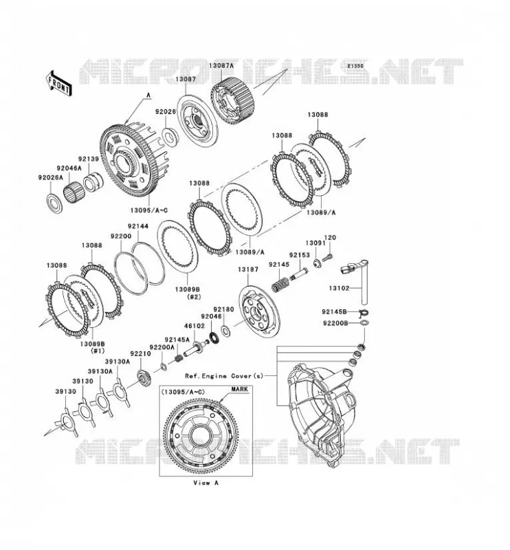 EMBRAYAGE Kawasaki MOTOS 636 2005 NINJA ZX-6R  ZX636-C1