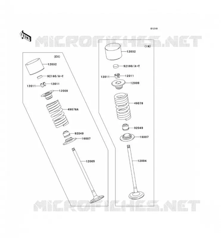 SOUPAPE Kawasaki MOTOS 636 2005 NINJA ZX-6R  ZX636-C1
