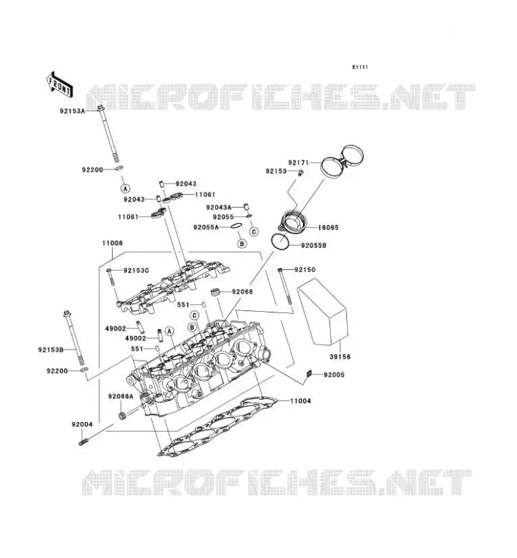CULASSE Kawasaki MOTOS 636 2005 NINJA ZX-6R  ZX636-C1H