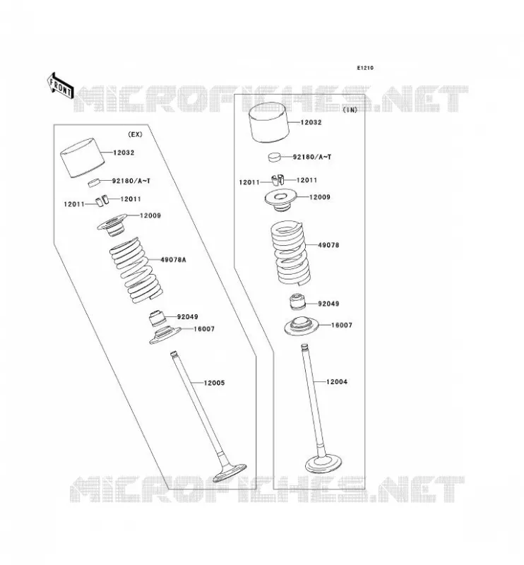 SOUPAPE Kawasaki MOTOS 636 2005 NINJA ZX-6R  ZX636-C1H