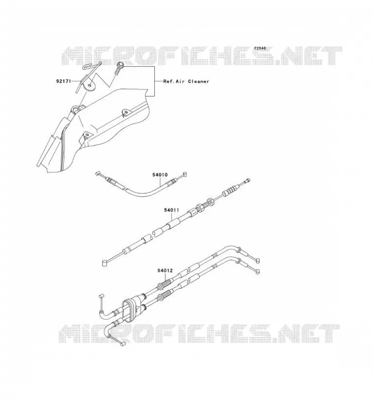 CABLES Kawasaki MOTOS 636 2006 NINJA ZX-6R  ZX636C6F