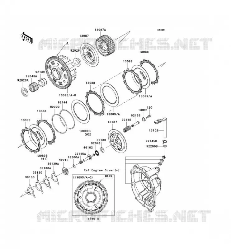 EMBRAYAGE Kawasaki MOTOS 636 2006 NINJA ZX-6R  ZX636C6F