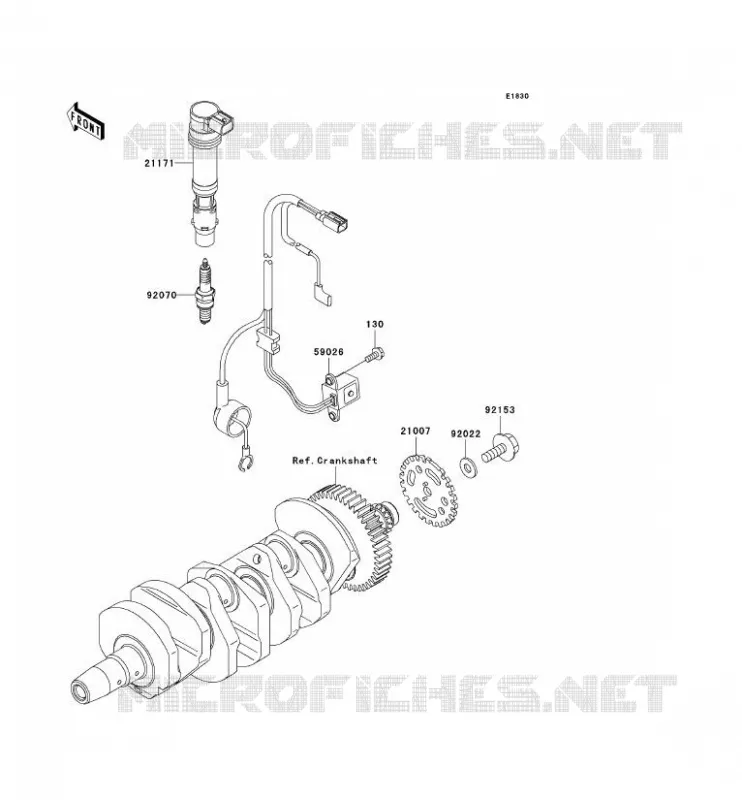 SYSTEME D&acute;ALLUMAGE Kawasaki MOTOS 636 2006 NINJA ZX-6R  ZX636C6F