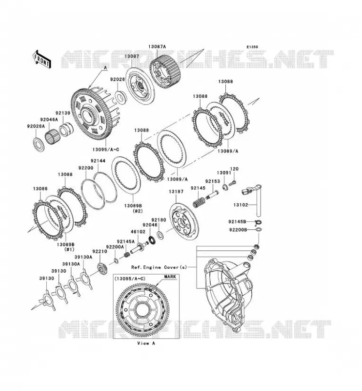 EMBRAYAGE Kawasaki MOTOS 636 2006 NINJA ZX-6R  ZX636C6F