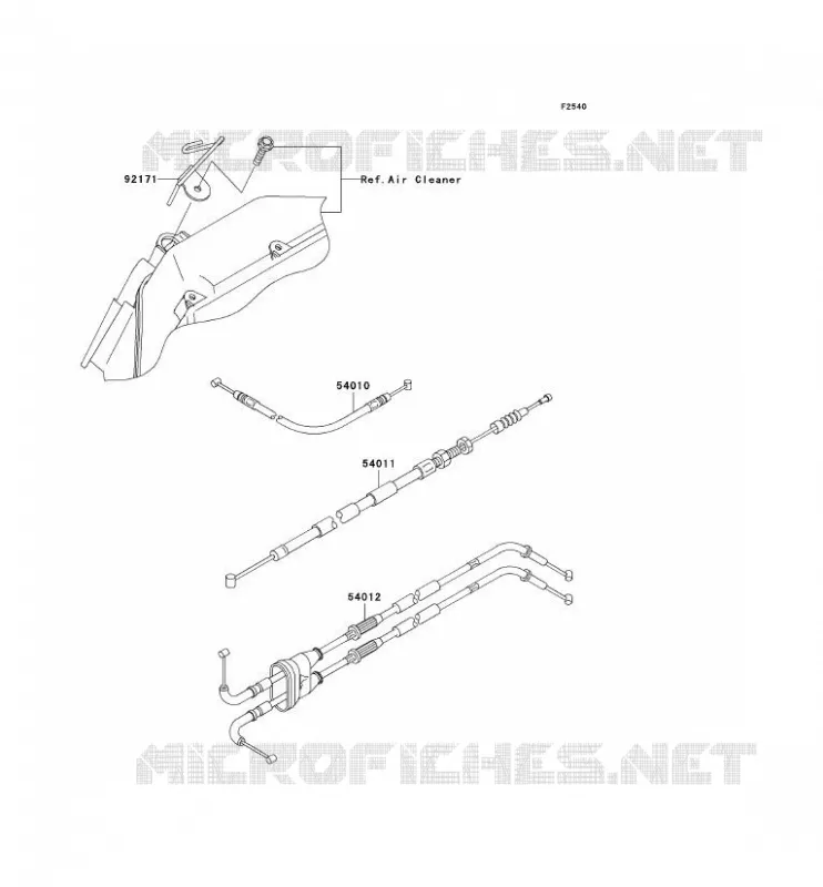 CABLES Kawasaki MOTOS 636 2006 NINJA ZX-6R  ZX636C6F