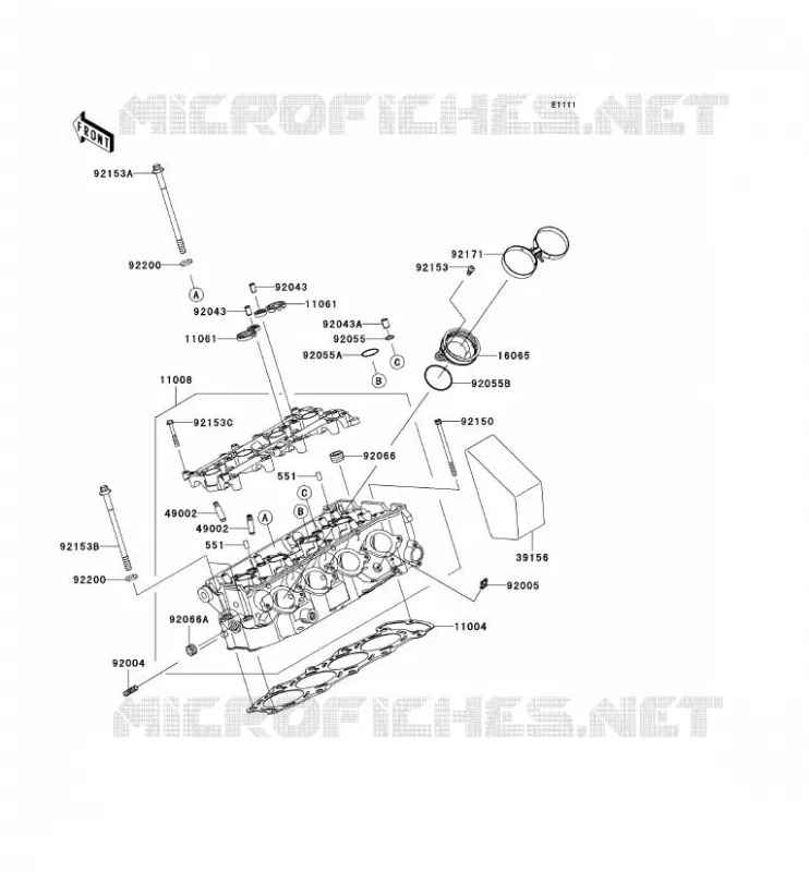 CULASSE Kawasaki MOTOS 636 2006 NINJA ZX-6R  ZX636C6F