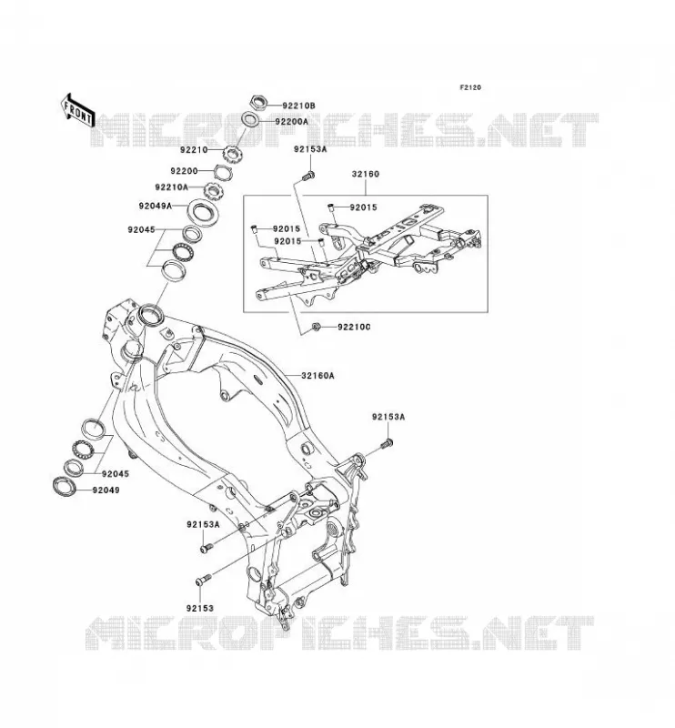 CH&Acirc;SSIS Kawasaki MOTOS 636 2006 NINJA ZX-6R  ZX636C6F