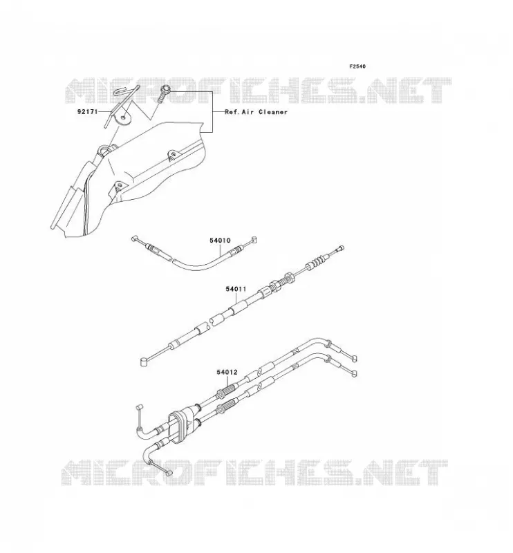 CABLES Kawasaki MOTOS 636 2006 NINJA ZX-6R  ZX636C6F