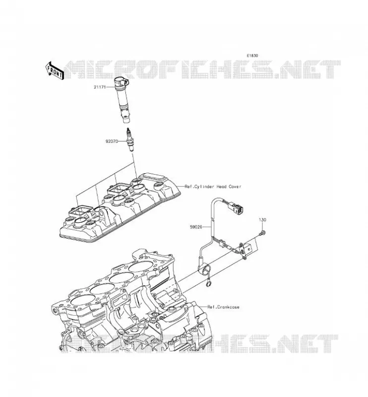 SYSTEME D&acute;ALLUMAGE Kawasaki MOTOS 636 2013 NINJA ZX-6R  ZX636EDF