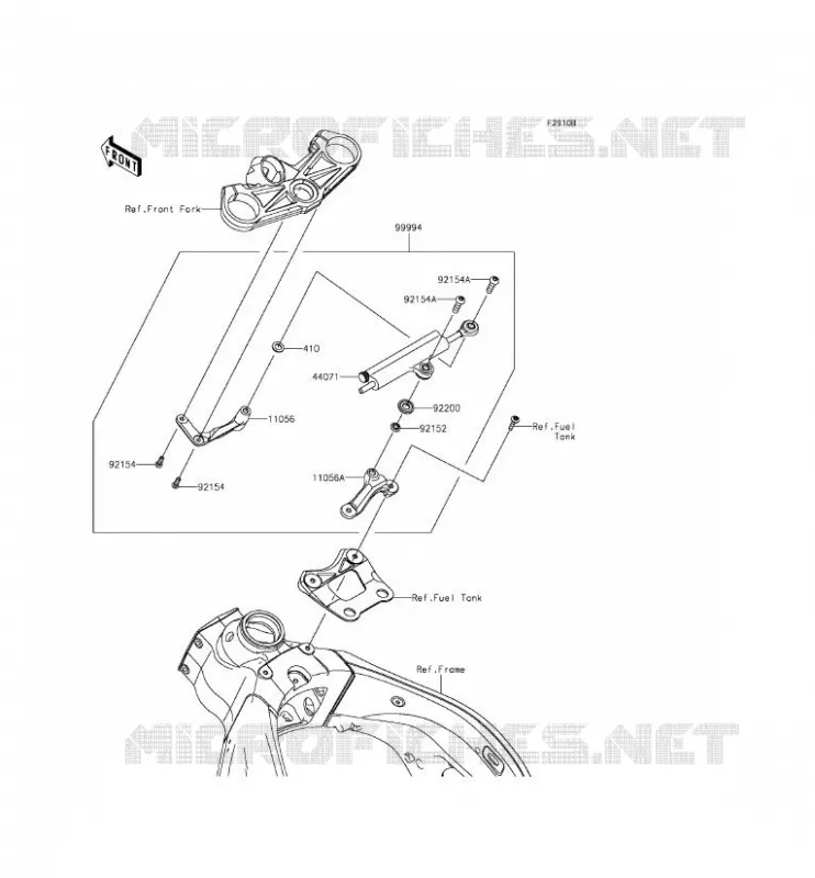ACCESSOIRE (AMORTISSEUR DE DIRECTION) Kawasaki MOTOS 636 2013 NINJA ZX-6R  ZX636EDF