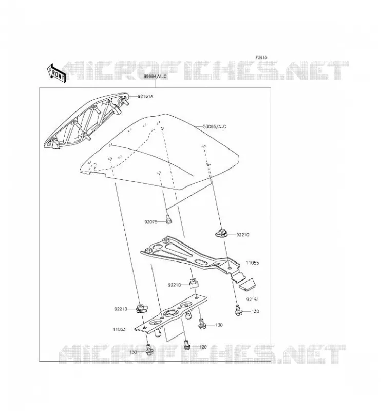 ACCESSOIRE (COUVRE SELLE) Kawasaki MOTOS 636 2013 NINJA ZX-6R  ZX636EDF