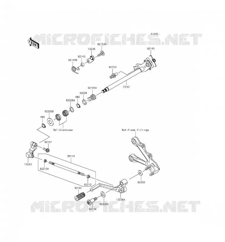 SELECTEUR Kawasaki MOTOS 636 2013 NINJA ZX-6R  ZX636EDF