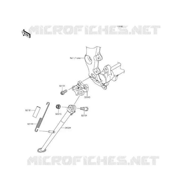 BEQUILLES Kawasaki MOTOS 636 2013 NINJA ZX-6R  ZX636EDF