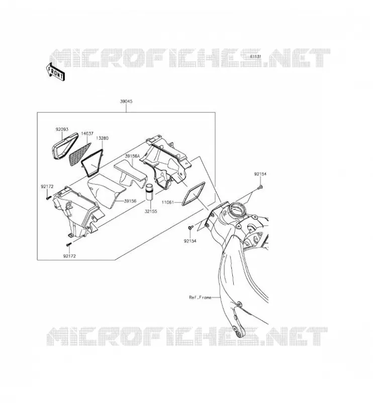MANCHON Kawasaki MOTOS 636 2013 NINJA ZX-6R  ZX636EDF
