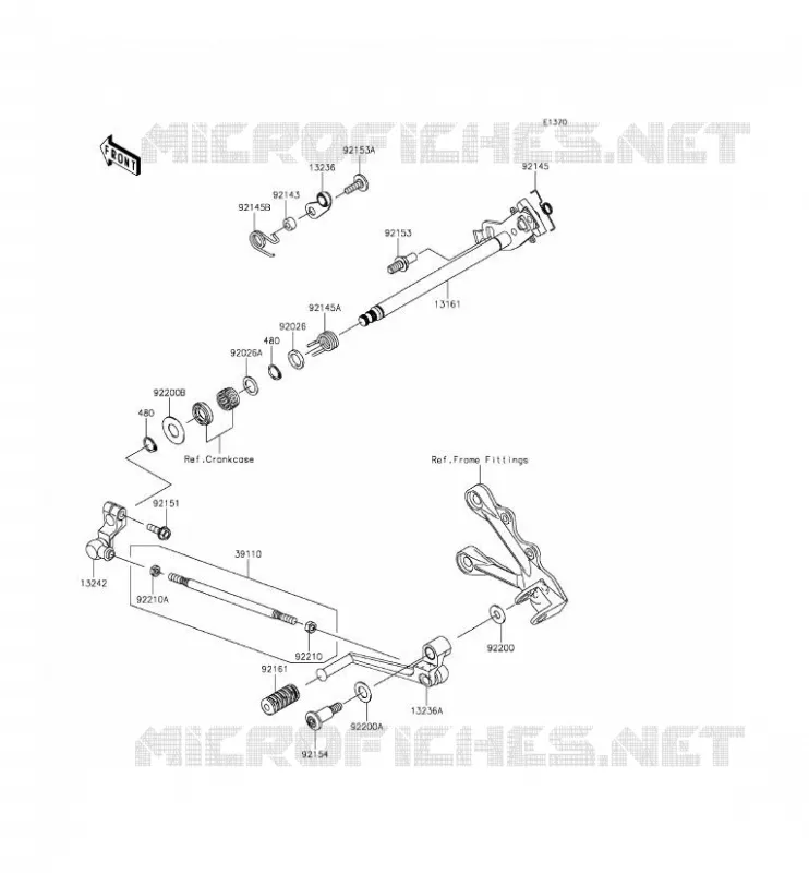 SELECTEUR Kawasaki MOTOS 636 2013 NINJA ZX-6R  ZX636EDF