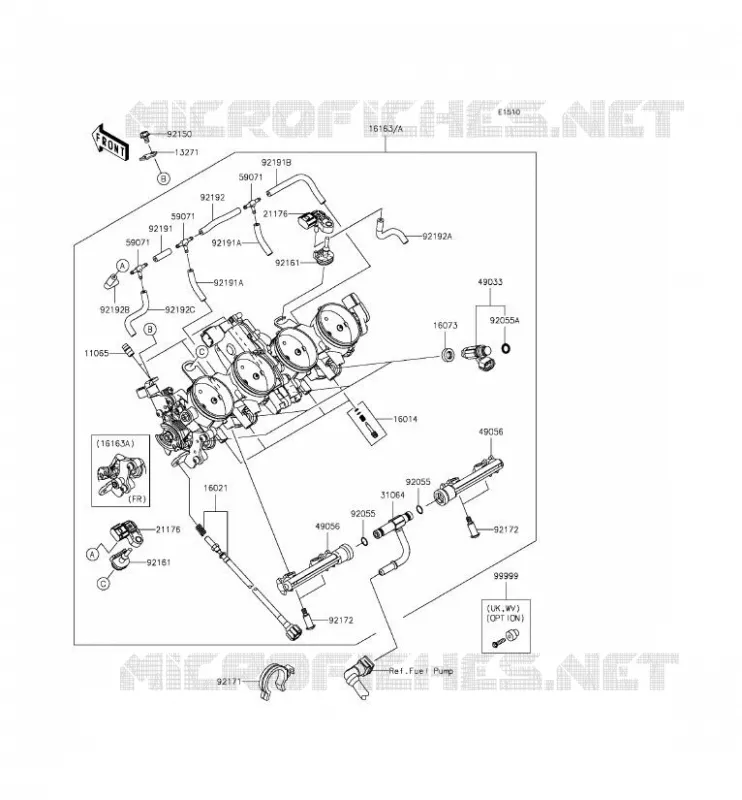 CARBU Kawasaki MOTOS 636 2014 NINJA ZX-6R  ZX636EEF