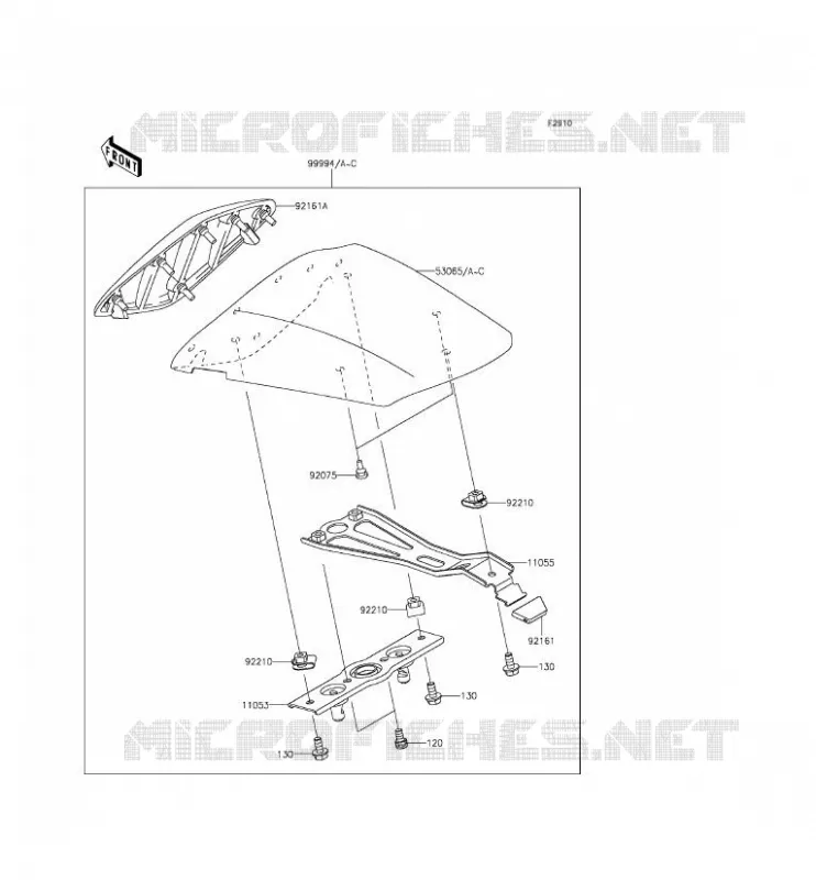 ACCESSOIRE (COUVRE SELLE) Kawasaki MOTOS 636 2014 NINJA ZX-6R  ZX636EEF