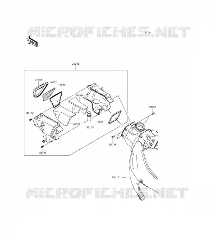 MANCHON Kawasaki MOTOS 636 2014 NINJA ZX-6R  ZX636EEF