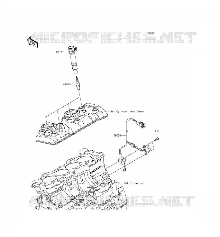 SYSTEME D&acute;ALLUMAGE Kawasaki MOTOS 636 2014 NINJA ZX-6R  ZX636EEF