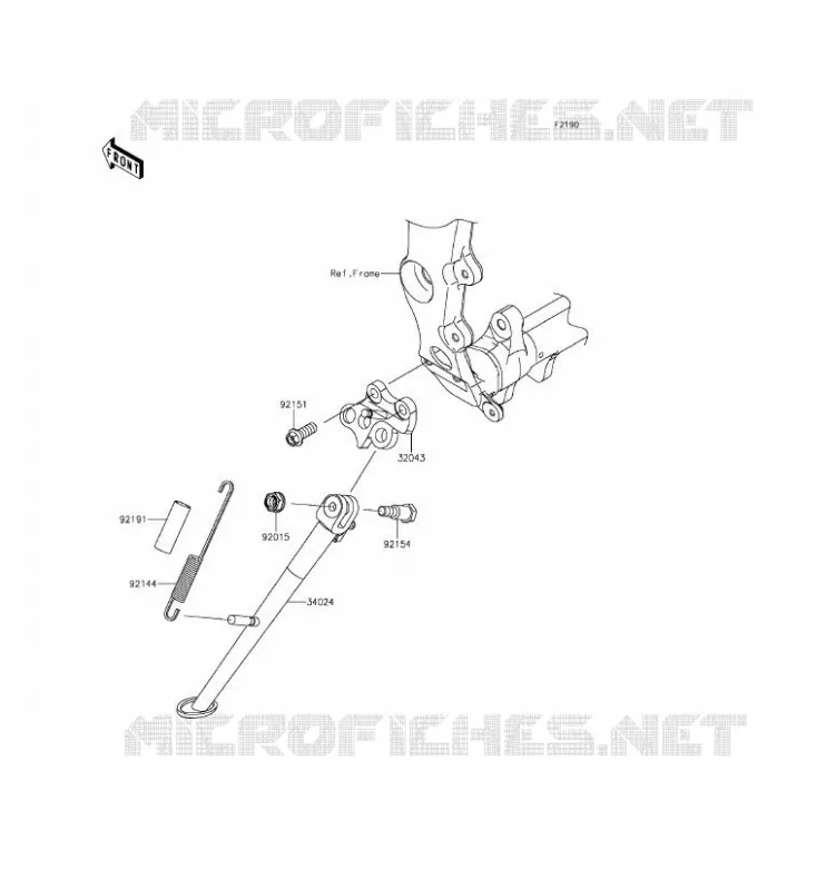 BEQUILLES Kawasaki MOTOS 636 2014 NINJA ZX-6R  ZX636EEF