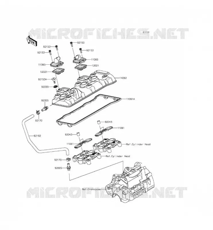 COUVRE CULASSE Kawasaki MOTOS 636 2014 NINJA ZX-6R  ZX636EEF