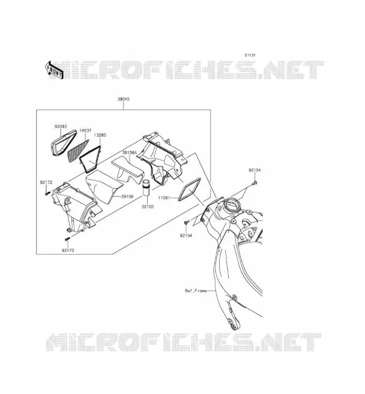 MANCHON Kawasaki MOTOS 636 2014 NINJA ZX-6R  ZX636EEF
