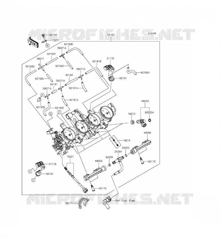 CARBU(CA) Kawasaki MOTOS 636 2014 NINJA ZX-6R  ZX636EEF