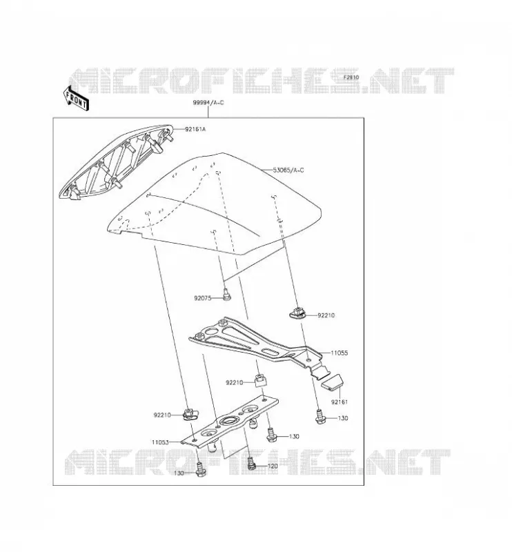ACCESSOIRE (COUVRE SELLE) Kawasaki MOTOS 636 2015 NINJA ZX-6R  ZX636EFF