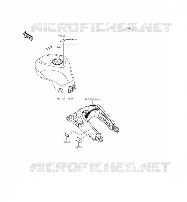 LABEL Kawasaki MOTOS 636 2015 NINJA ZX-6R  ZX636EFF