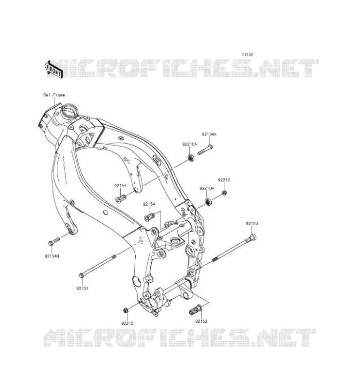 SUPPORT MOTEUR Kawasaki MOTOS 636 2015 NINJA ZX-6R  ZX636EFFA