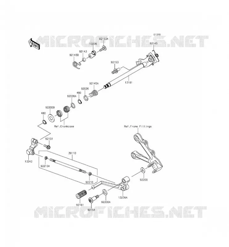 SELECTEUR Kawasaki MOTOS 636 2013 NINJA ZX-6R ABS  ZX636FDF