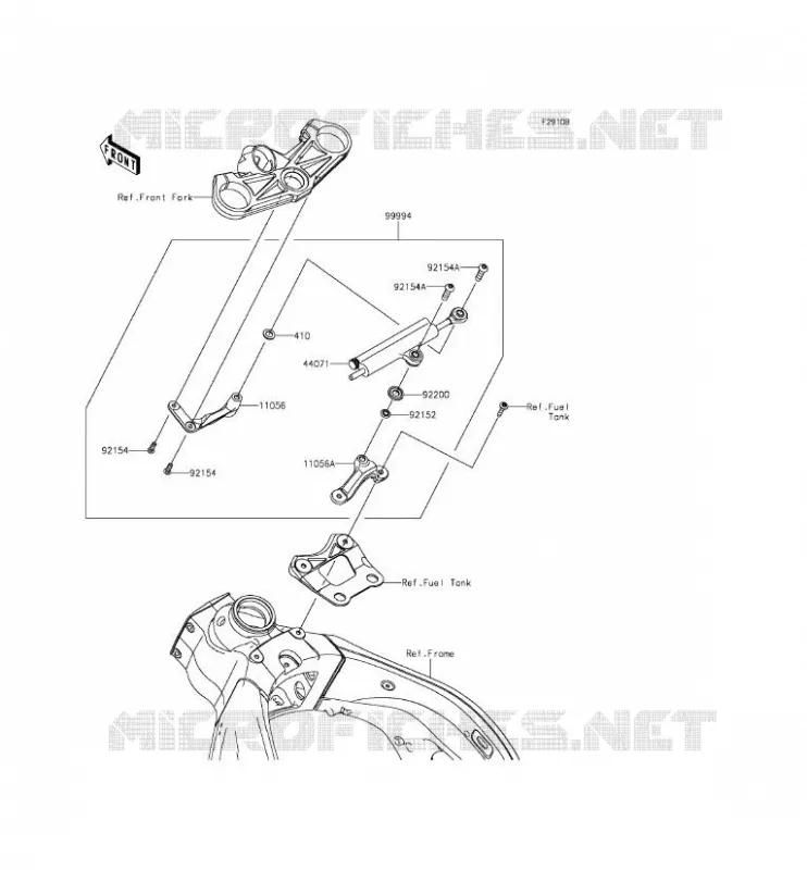 ACCESSOIRE (AMORTISSEUR DE DIRECTION) Kawasaki MOTOS 636 2013 NINJA ZX-6R ABS  ZX636FDF