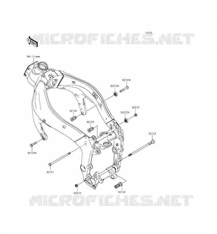 SUPPORT MOTEUR Kawasaki MOTOS 636 2013 NINJA ZX-6R ABS  ZX636FDF