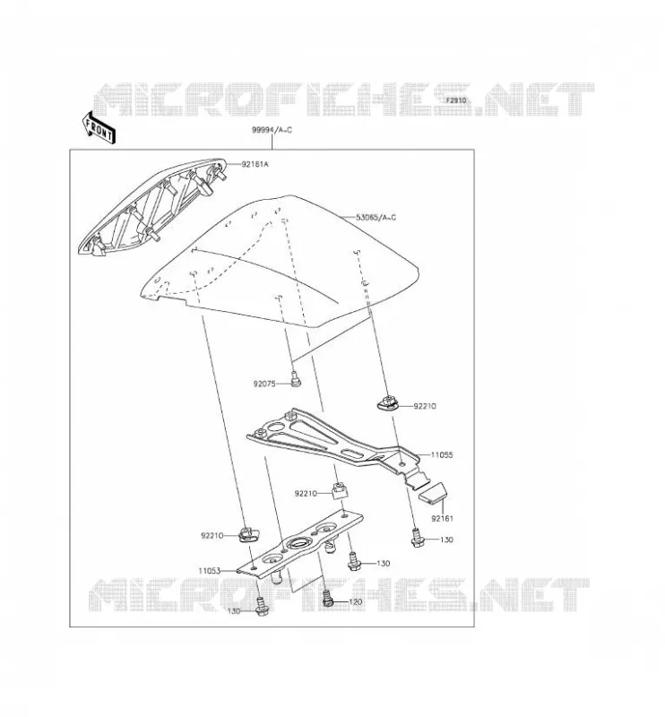 ACCESSOIRE (COUVRE SELLE) Kawasaki MOTOS 636 2014 NINJA ZX-6R ABS  ZX636FEF