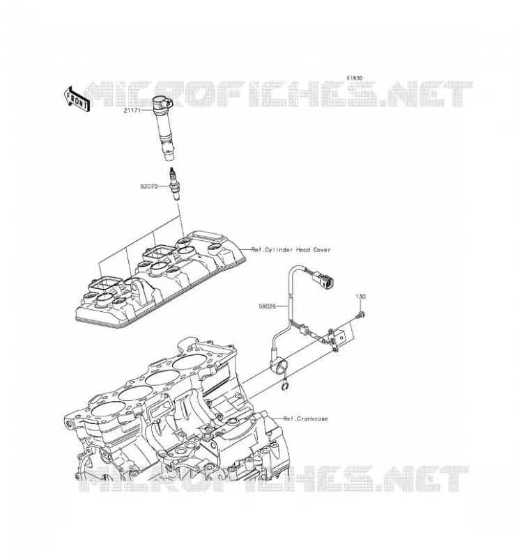 SYSTEME D&acute;ALLUMAGE Kawasaki MOTOS 636 2014 NINJA ZX-6R ABS  ZX636FEF