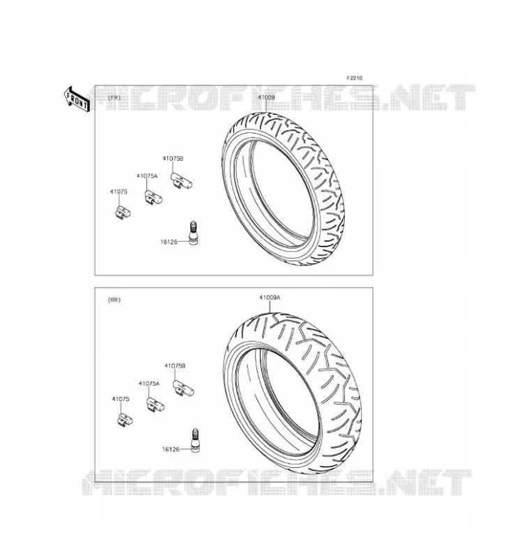 PNEUS Kawasaki MOTOS 636 2014 NINJA ZX-6R ABS  ZX636FEF