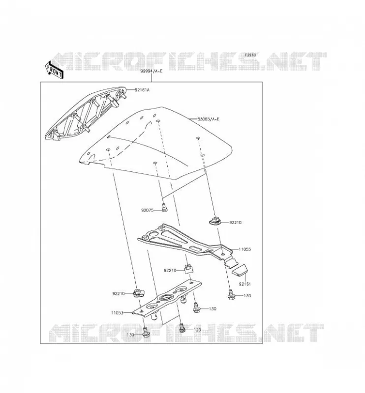 ACCESSOIRE (COUVRE SELLE) Kawasaki MOTOS 636 2014 NINJA ZX-6R ABS  ZX636FEF