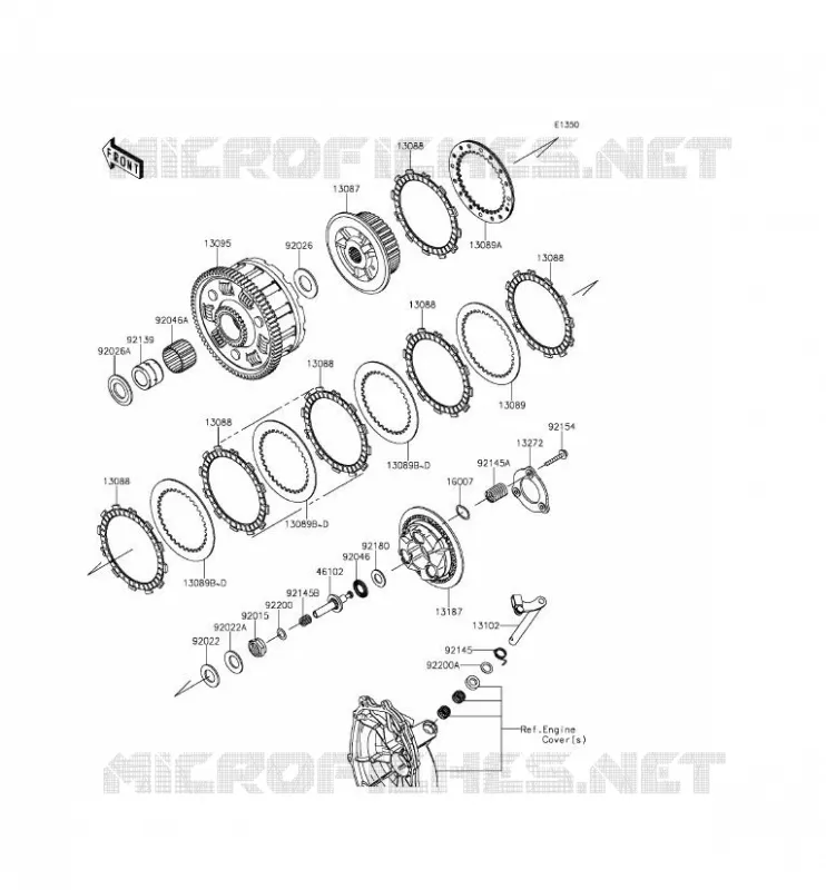 EMBRAYAGE Kawasaki MOTOS 636 2014 NINJA ZX-6R ABS  ZX636FEF