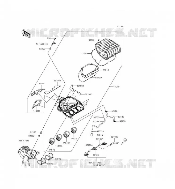 FILTRE A AIR Kawasaki MOTOS 636 2014 NINJA ZX-6R ABS  ZX636FEF