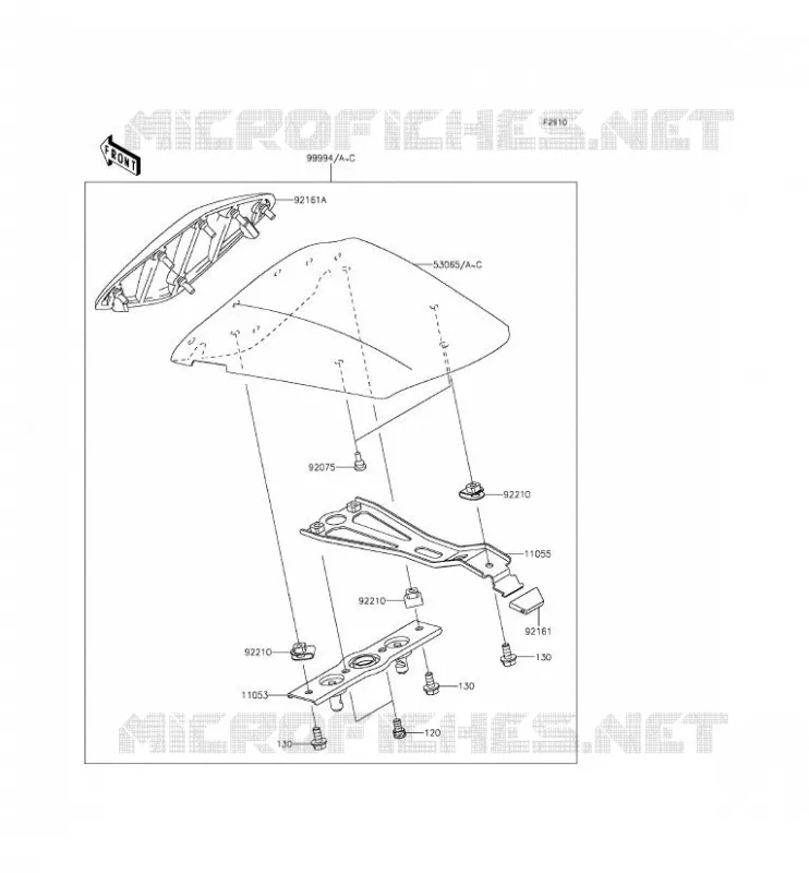 ACCESSOIRE (COUVRE SELLE) Kawasaki MOTOS 636 2015 NINJA ZX-6R ABS  ZX636FFF