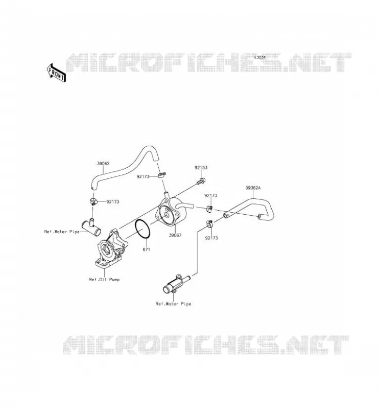 RADIATEUR D'HUILE Kawasaki MOTOS 636 2015 NINJA ZX-6R ABS  ZX636FFF