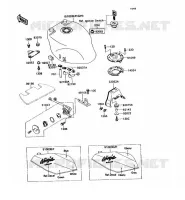 RESERVOIR CARBURANT pour Kawasaki ZXR750 1989