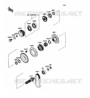 ARBRE GENERATEUR pour Kawasaki ZXR750 1990