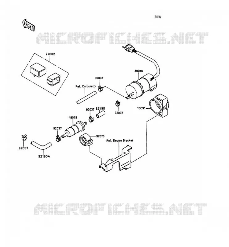 POMPE A ESSENCE Kawasaki MOTOS 750 1990 ZXR750  ZX750-H2