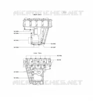 BOULON CARTER MOTEUR pour Kawasaki ZXR750 1991