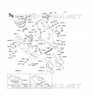 CARENAGE INFERIEUR pour Kawasaki ZXR750 1991