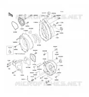 COUVERCLES MOTEUR pour Kawasaki ZXR750 1991