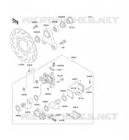 &Eacute;TRIER ARRI&Egrave;RE pour Kawasaki ZXR750 1991