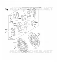 ETRIER AVANT pour Kawasaki ZXR750 1991